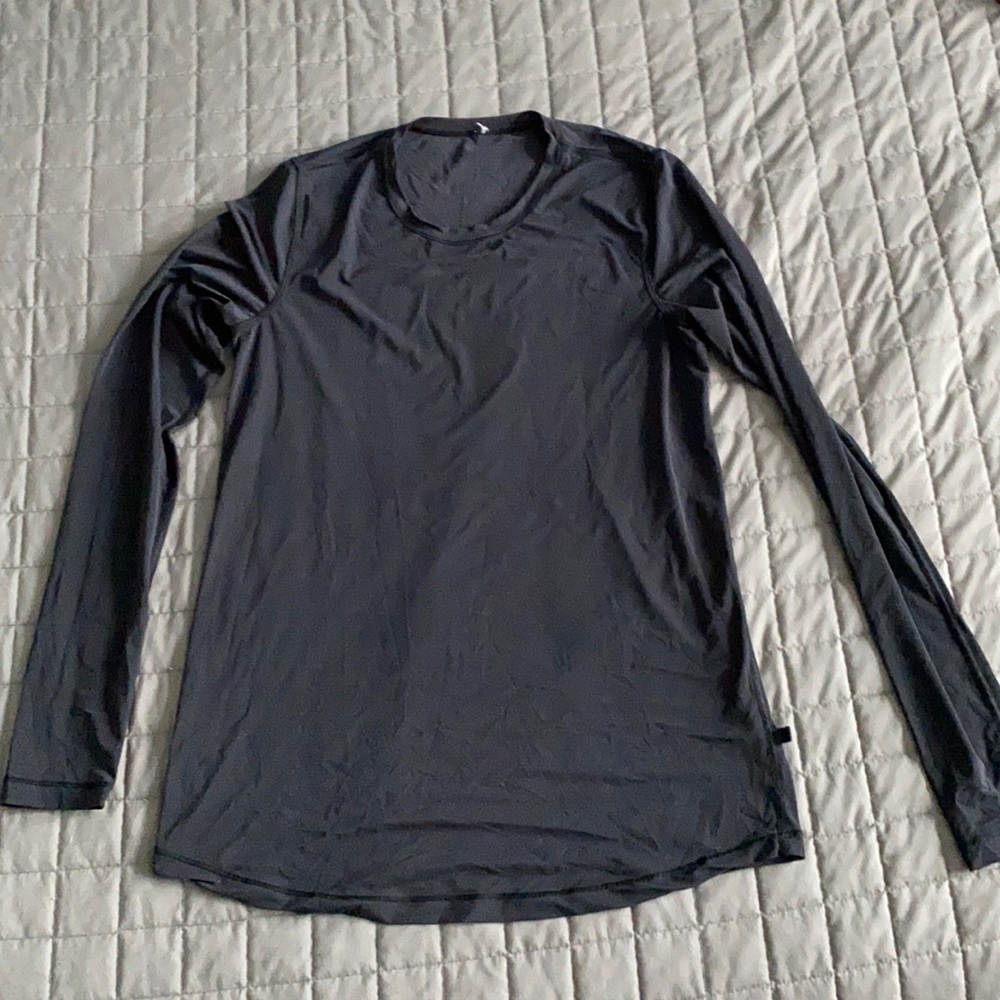 Lululemon sheer black long sleeve size 10